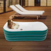 SHZICMY Portable Folding PVC Bathtub Shower Tub Outdoor Home Spa Bath Tub for Adult