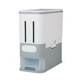 thumbnail image 2 of GROWTH TANK Food Grain Storage Container,Cereal Rice Dispenser Gray Divide, 2 of 9