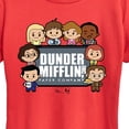 thumbnail image 2 of The Office - Dunder Mifflin Cute Characters - Women's Short Sleeve Graphic T-Shirt, 2 of 5