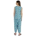 thumbnail image 4 of Moomaya Printed Rayon Nightwear Set For Womens Sleepwear Drop Crotch Pajama 2 Pcs Loungewear, 4 of 7