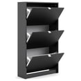 thumbnail image 5 of Pemberly Row 3 Drawer Shoe Cabinet in Black Matte, 5 of 11