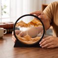 thumbnail image 5 of Moving Sand Art Picture Hourglass Decor, Plastic Dynamic Sandscape Ornament for Wine Cabinet, Office Desk, Home and Office Decor, Calming Stress Relief, 5 of 7