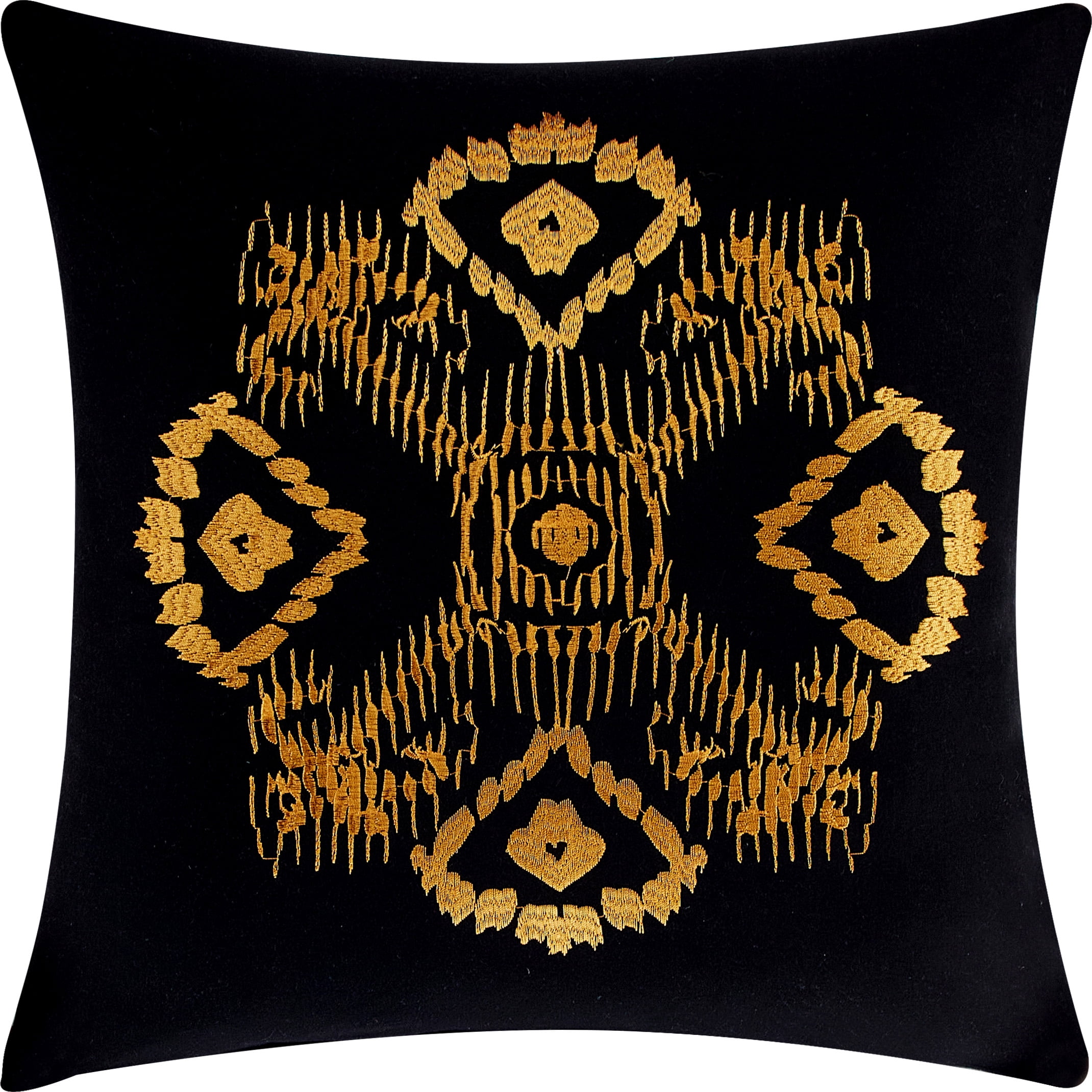 Nanshing Jamie 7 Piece Geometric Comforter Set, Black/Gold, King