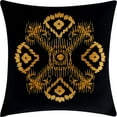 thumbnail image 4 of Nanshing Jamie 7 Piece Geometric Comforter Set, Black/Gold, King, 4 of 12