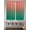 Green Orange, variant on Teal Ombre 2 Panel Kitchen Curtains for Windows, Contemporary Gradient Abstract Art Bathroom Privacy Curtain, Home Décor Window Treatment for Bedroom/Living Room 55"x45"