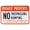 Warning Sign 6, variant on Warning Sign Legend Private Property No Trespassing No Dumping - 12×8 Inches, Black Red on White Vintage Metal Tin, Home Living Room Man Cave Bar Decor