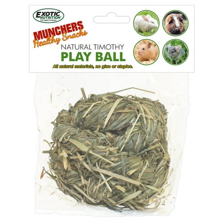 UPC: 0810012545570 | EXOTIC NUTRITION MUNCHERS NATURAL TIMOTHY PLAY BALL