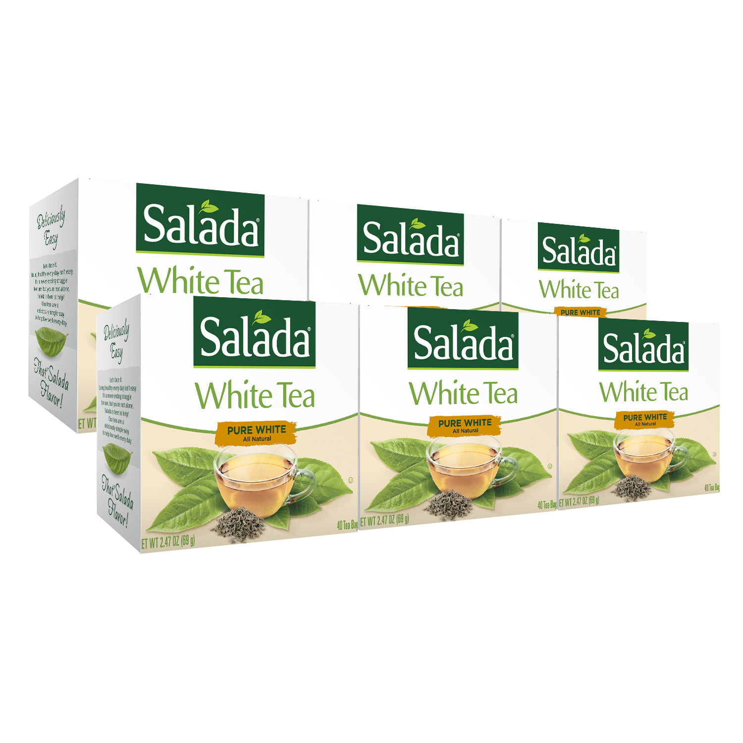 Salada Pure White Tea 40ct 6 pack
