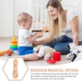 thumbnail image 2 of Musical Spoon Percussion Instrument Wooden Musical Spoon Traditional Percussion Spoon, 2 of 7