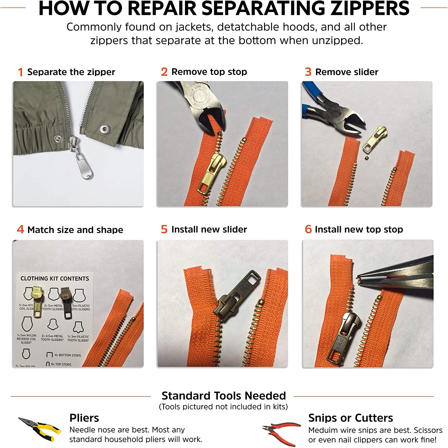 Zipper Rescue Kit, Clothing - image 5 of 9