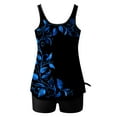 thumbnail image 7 of Tankini Swimsuits Plus Size High Waist Women Sleeveless Bathing Suit Two-Piece Floral Print Sport Swimwear, 7 of 7