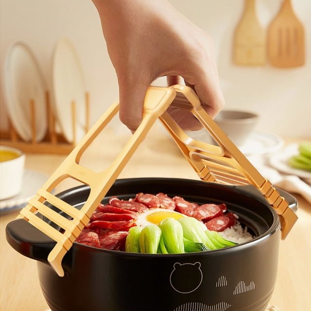 onlyliua Liquidación Del Día Ofertas Prime -Pinza para Planchar Elevador de Platos Elevador de Platos Elevador de Cuencos de Cocina Pinza para Cuencos Pinza para Platos Antideslizante y de Alta Tempe