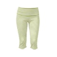 thumbnail image 7 of Mifsaly Fitted Capri Pants Women Striped High Waisted Capris Lightweight Soft Stretch Everyday Casual Cropped Pants Army Green,M, 7 of 7