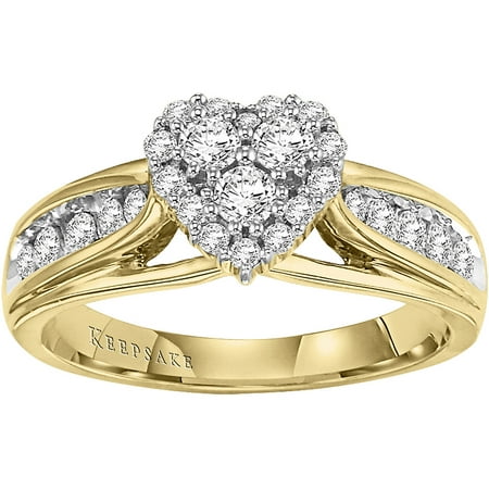 Hearts Desire 1/2 Carat T.W. Certified Diamond 10kt Yellow Gold Engagement