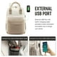 thumbnail image 5 of Mochila impermeable para portátil de mujer con puerto USB, 5 of 5