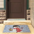 thumbnail image 5 of Sunnydaze 17.5" x 29" Indoor Holiday Entrance Mat - Snowman White, 5 of 6