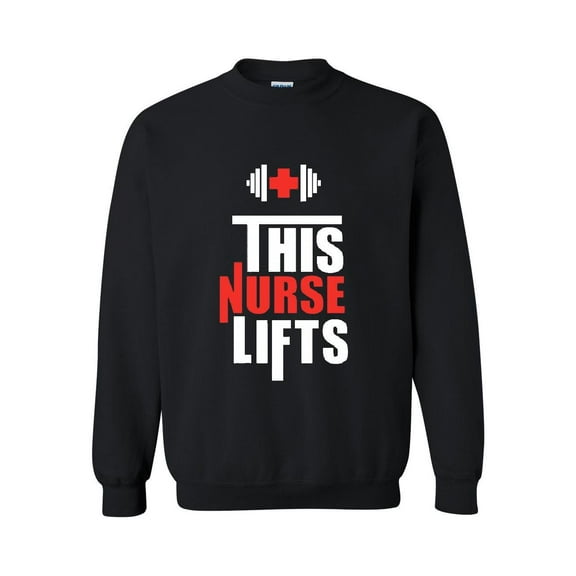 Women Sweatshirts and Hoodies - This Nurse Lifts