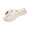 White, variant on Women Bow Rhinestone Flip Flops, Clear Strap Wedge Sandals, Summer Beach Footwear, Women’S Wedge Platform Flip Flops, Fashion Beach Sandals With Soft Footbed and Thong Style, Pink 6