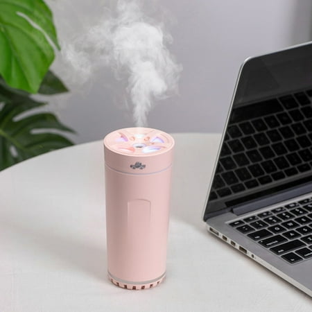 

Christmas Home Colorful Cool Mini Humidifier USB Personal Desktop Humidifier For Car Bedroom etc. Auto Shut-Off 2 Mist Modes Super Quiet