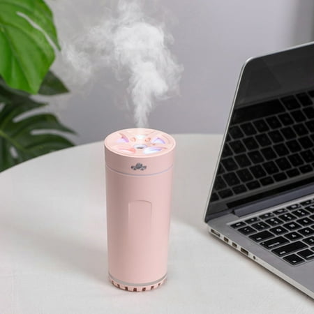 

〖TOTO〗Humidifier Colorful Cool Mini Humidifier Usb Personal Desktop Humidifier For Car Bedroom Etc. Auto Shut-Off 2 Mist Modes Super Quiet