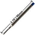 thumbnail image 2 of Jaymo Replacement for Sheaffer K 99325 - Measures 3.75 in / 95 mm Long - Ballpoint Pen Refill - 6 Blue, 2 of 4