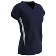 thumbnail image 2 of Champro Sports Spike Volleyball Jersey, Women's 2X-Large, Navy, White Side Inserts, 2 of 2