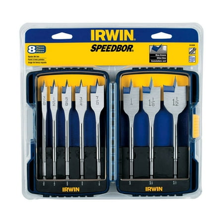 Irwin Speedbor 341008 8 Piece Set Speedbor® Flat Wood Boring Drill