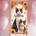thumbnail image 5 of Decorative Design Welcome Banner Autumn Theme Cat Festive Decor Fall Decor for Home Decor Office Decor Indoor Decoration, 5 of 9