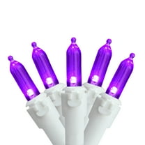 Northlight 100ct Mini Christmas String Lights Purple - 33' White Wire