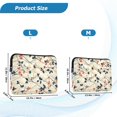 thumbnail image 4 of FORMRS 13-13.3 inch Laptop Sleeve Case Soft Carrying Quilted Computer Bag Cover, Beige Leaves Plaid, 4 of 7