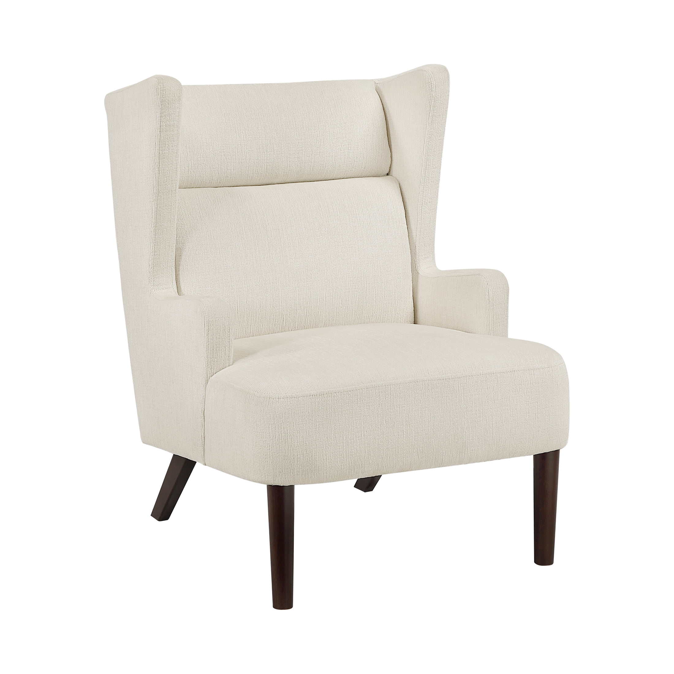 OakvillePark Hartmere Chenille Wingback Accent Chair, Beige