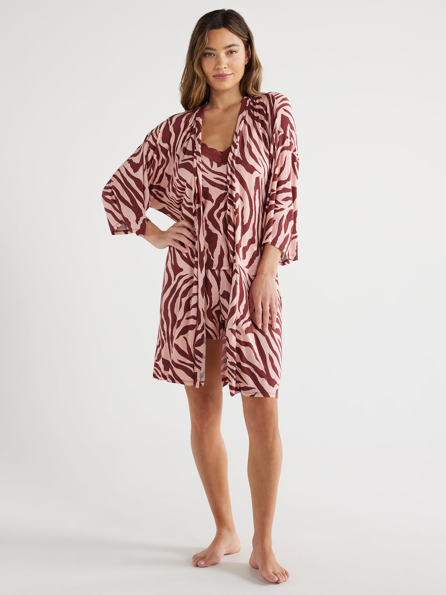 Sofia Intimates Women's and Plus Modal Robe, Sizes S/M-2X/3X