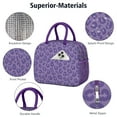 thumbnail image 4 of Womens Purple Leopard Print Lunch Box for Work,Insulated Lunch Bag for Women,Loncheras Para Mujer,Leakproof Adult Lunch Bag for Work,Beach,Travel,Picnic,Camping, 4 of 7