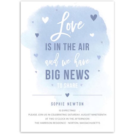 Big News Baby Invitation