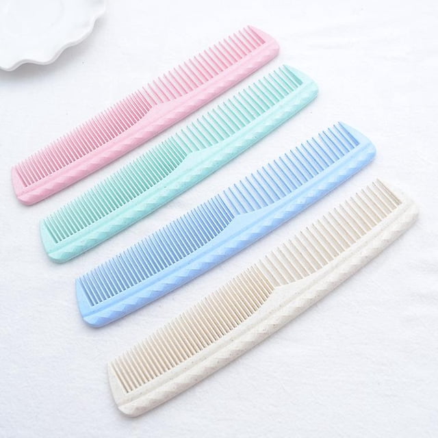 Hair Combs Set - Colorful Durable Plastic Combs - Coarse And Fine Tooth - For Combing, Hairstyling, Trimming, Cutting - Home And Hair Salons - For Me