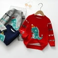 thumbnail image 2 of 1-6T Toddler Boys Girls Sweaters, Uccdo Kids Christmas Knitted Sweatshirts Pullover Tops, 2 of 3