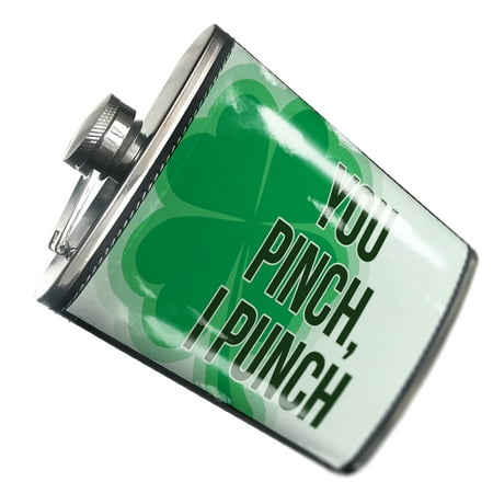 

NEONBLOND Flask You Pinch I Punch St. Patrick s Day Large Shamrock