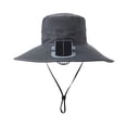 thumbnail image 5 of Shadoumai Solar Fan Hat, Wide Brim Sun Cap with 2 Solar Sun Protection Fans, USB and Solar Powered Fan Hat, 5 of 6