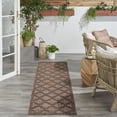 thumbnail image 4 of Nourison Easy Care 2'2" x 7'6 Brown Modern Rug, 4 of 9