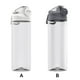 thumbnail image 4 of Soidarity Taza deportiva Cerradura de seguridad portátil Botella de agua de reposición Botellas insípidas no tóxicas Navidad para el hogar al aire Kits de desorden para acampar gris roca 620ml Soidarity OD030031-02, 4 of 6