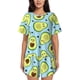 thumbnail image 1 of Fotbe Avocado and Hearts Conjunto de Pijama Estampado para Mujer, 2 Piezas, Ropa de Dormir con Camiseta de Manga Corta y Shorts Suaves-Small, 1 of 6