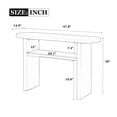 thumbnail image 6 of Euroco 47.8" Modern Console Table, Wooden Sofa Table Narrow Entryway Table with Open Storage Shelf for Entryway, Living Room,Gray Wash, 6 of 6