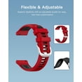 thumbnail image 4 of Pulseras YAJOJO Silicone para Amazfit Balance 2 1.5 Rojas y Negras, 4 of 6