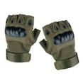 thumbnail image 2 of Guantes deportivos antideslizantes de medio libre para hombre para escalada, senderismo, conducción L, 2 of 6