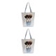 thumbnail image 4 of Jumpingount Cool Black Girl Bolso de lona - Estilo afro Exquisita artesanía Bolsos de gran capacidad Damas hl2111 hl2111 2Conjunto, 4 of 6