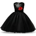 thumbnail image 6 of Styles I Love Little Kid Girls Sleeveless Sequin Tulle Flower Girl Dress Wedding Pageant Party Dresses 1-8Y, 5 Colors, 6 of 15