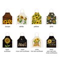 thumbnail image 5 of XunW Sunflower Pattern Apron Linen Apron Fashionable 26*21In Multifunctional Apron, 5 of 7
