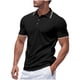 thumbnail image 2 of Blusa y camisa de manga corta con cuello vuelto para hombre, de verano, de malla, informal, holgada, con solapa y botones, de poliéster., 2 of 9