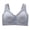 Blue, variant on Front Closure Bra No Underwire Seamless V Breathable Support Women's Underwear (Black, 48F)