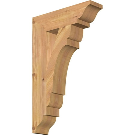 

Ekena Millwork 3 1/2 W x 14 D x 22 H Olympic Traditional Smooth Bracket Western Red Cedar